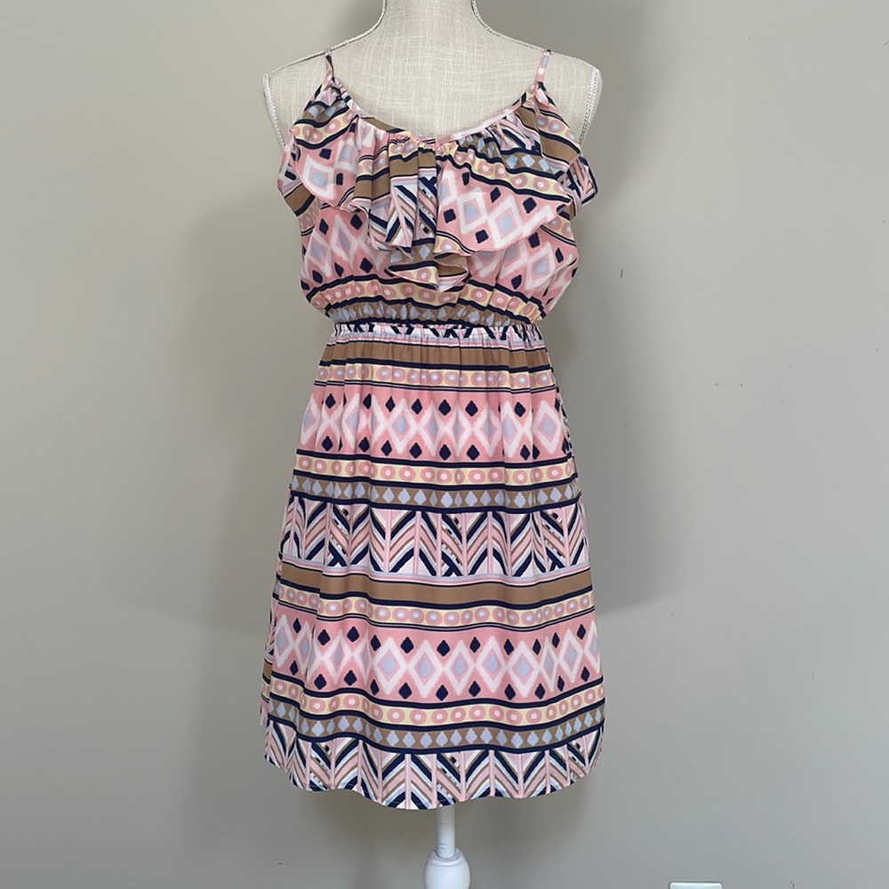 Annabella | Geo-pattern Mini Sundress | Women's M
